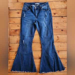 Lil Bees Bohemian Bell Flare jeans size 10
